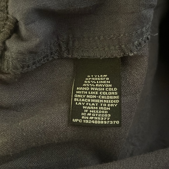 Social Standard by Sanctuary - blue/gray linen blend jogger pant - size XL - Picture 4 of 5